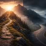The Two Paths: Where Ease Descends and Purpose Ascends
